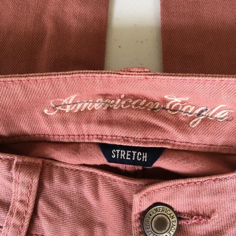 New America Eagle Outfitters Coral Skinny Jeans 10 - Picture 8 of 8